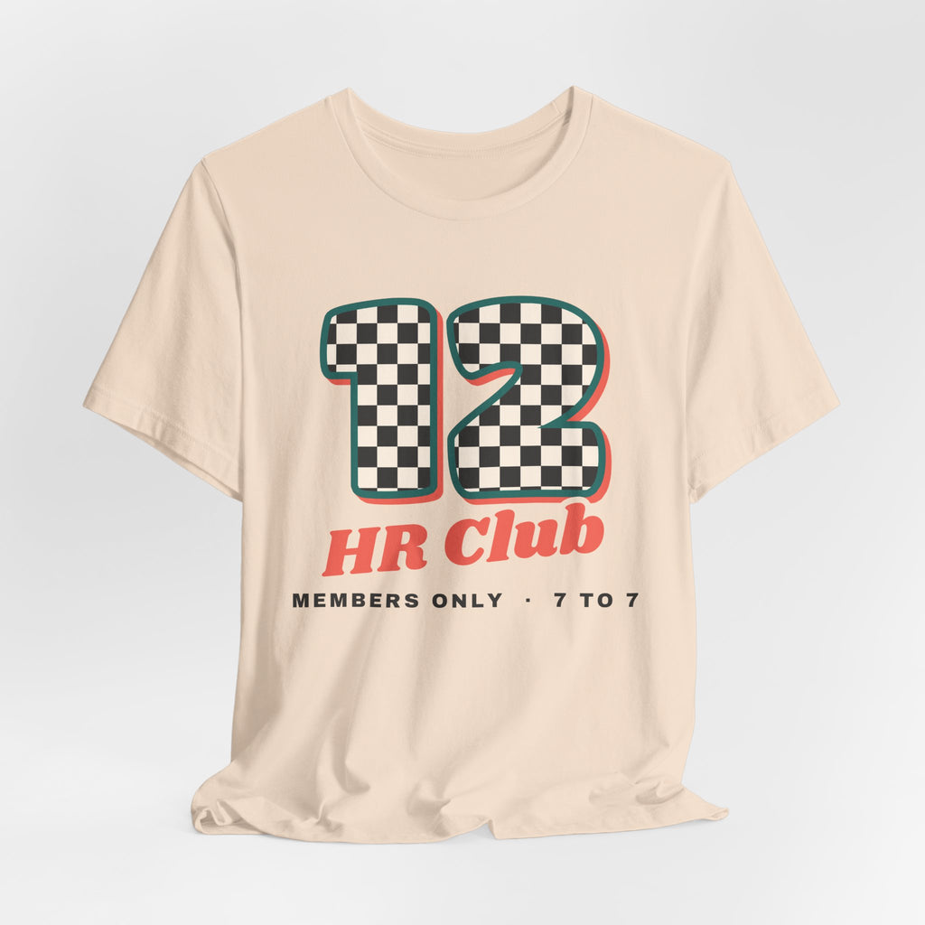 12 HR Club Retro Checkerboard Nurse Tee