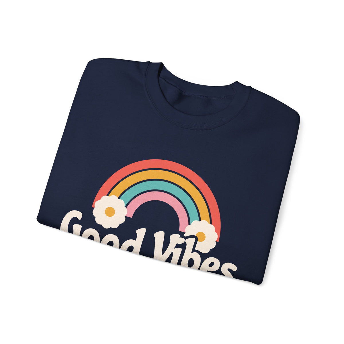 Good Vibes and Vital Signs Retro Nurse Crewneck Sweatshirt