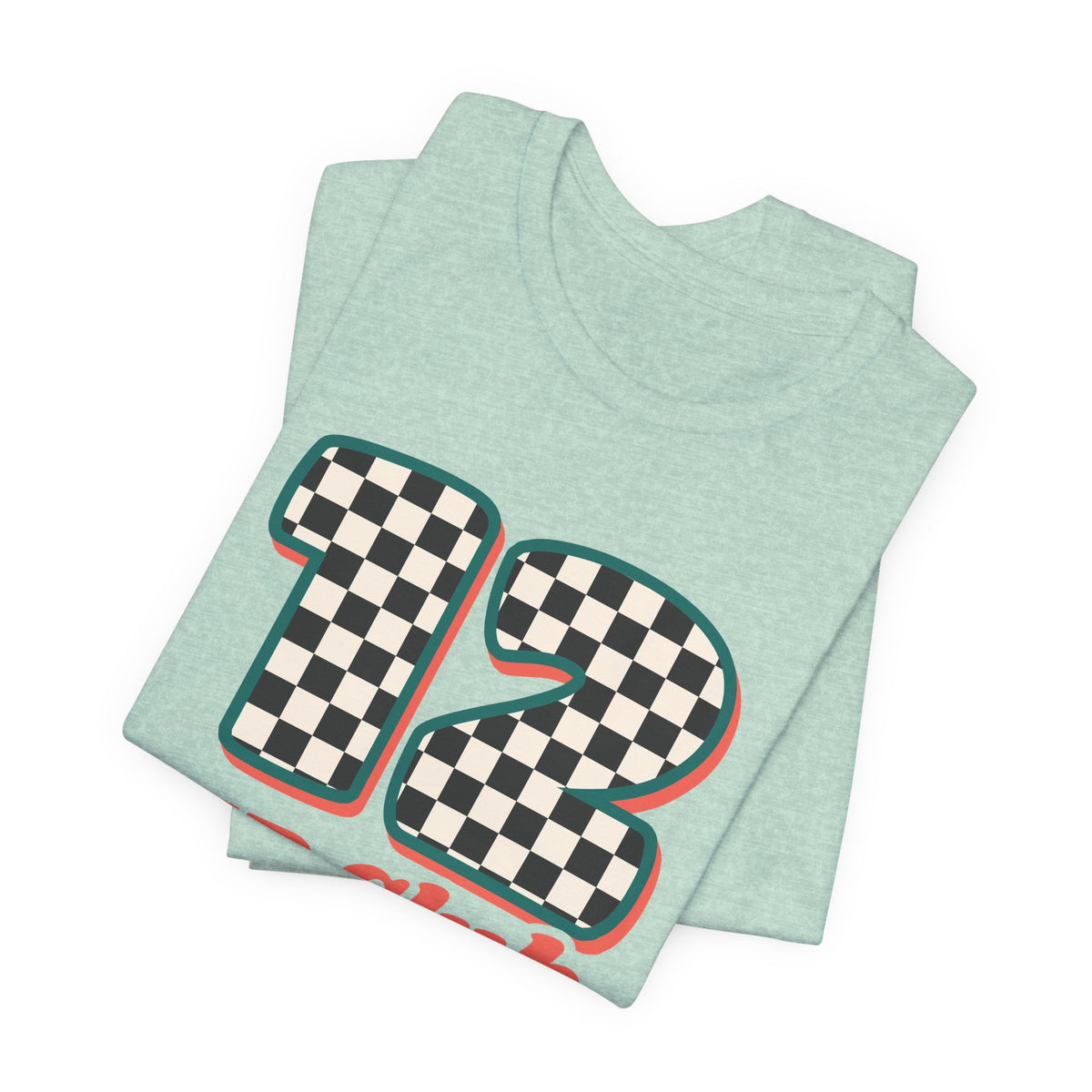 12 HR Club Retro Checkerboard Nurse Tee