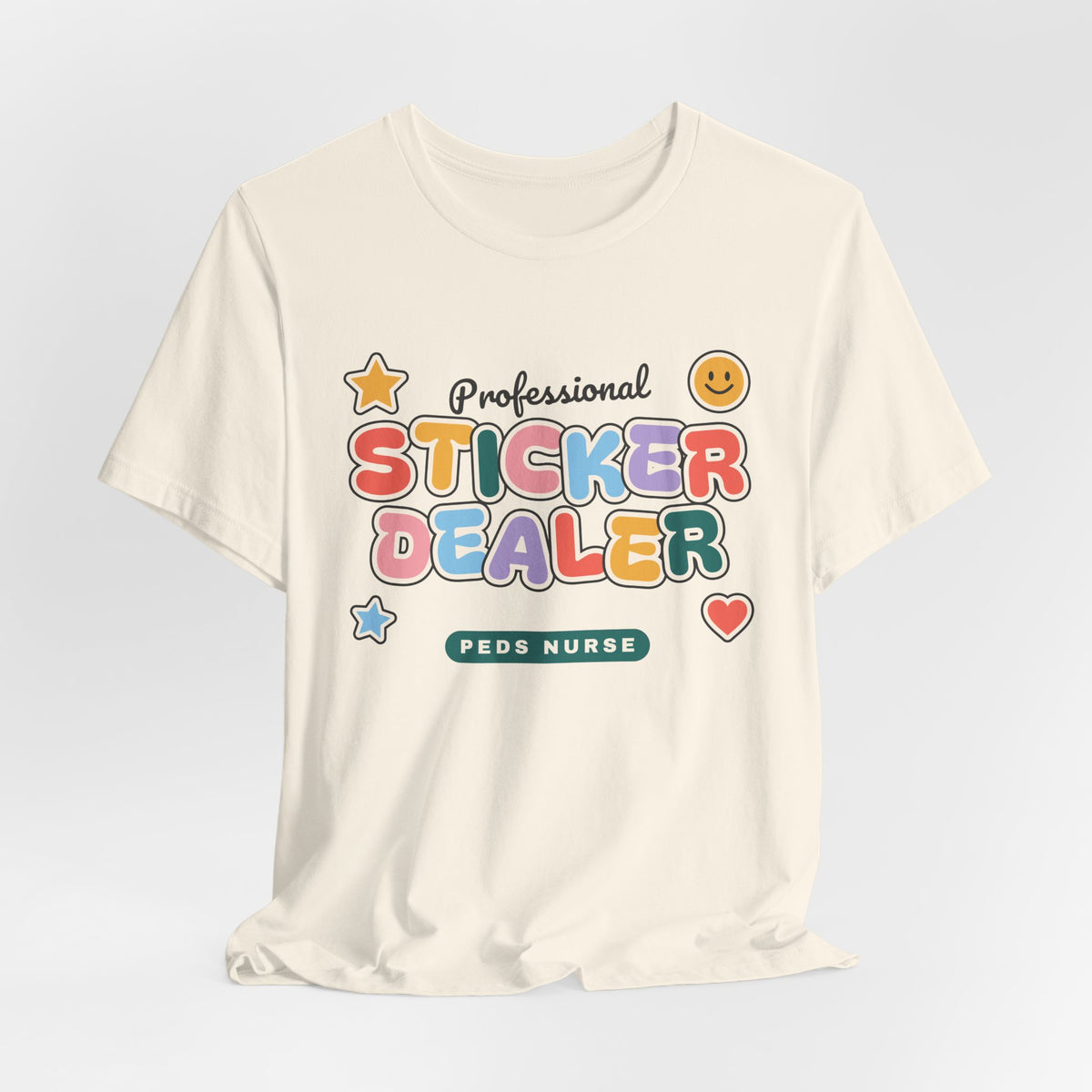Professional Sticker Dealer Peds Nurse Tee
