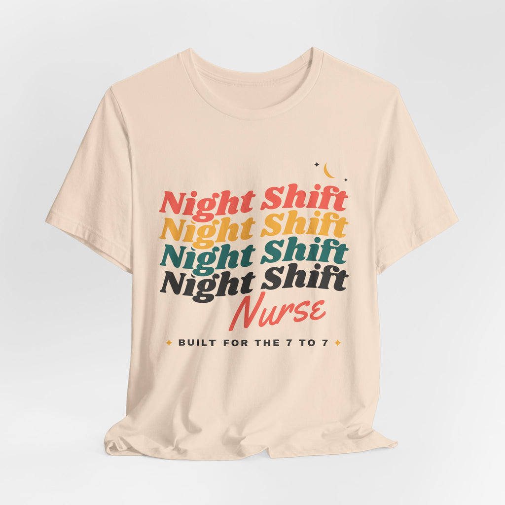 Night Shift Nurse Retro Stack Tee