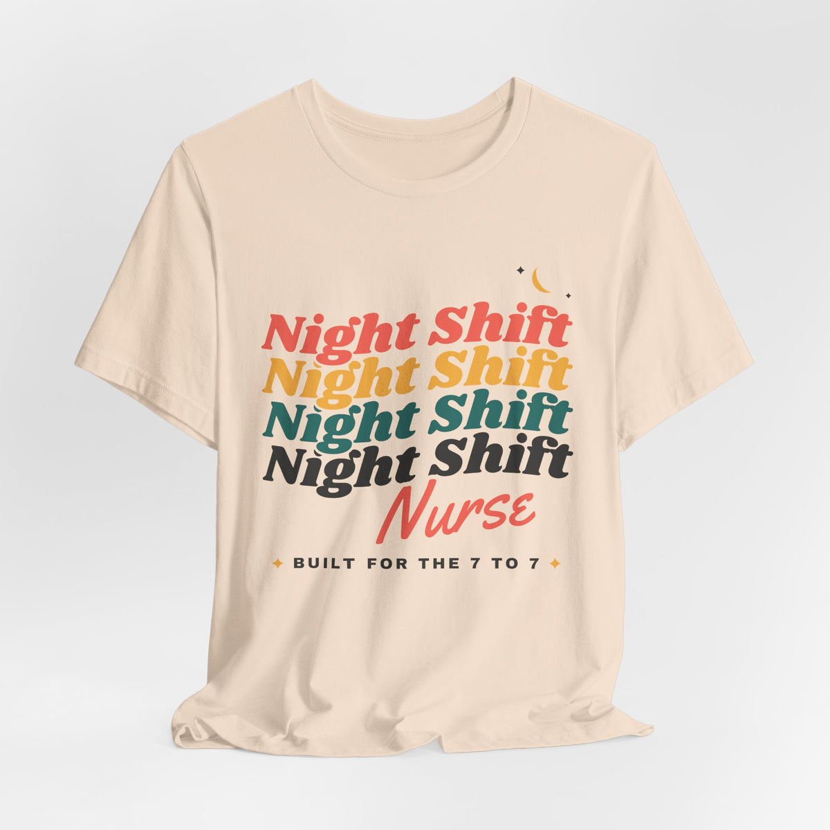 Night Shift Nurse Retro Stack Tee