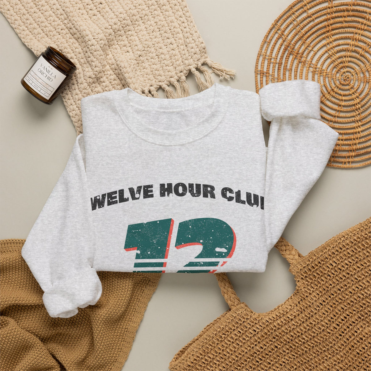 Twelve Hour Club Athletic Dept Nurse Crewneck Sweatshirt