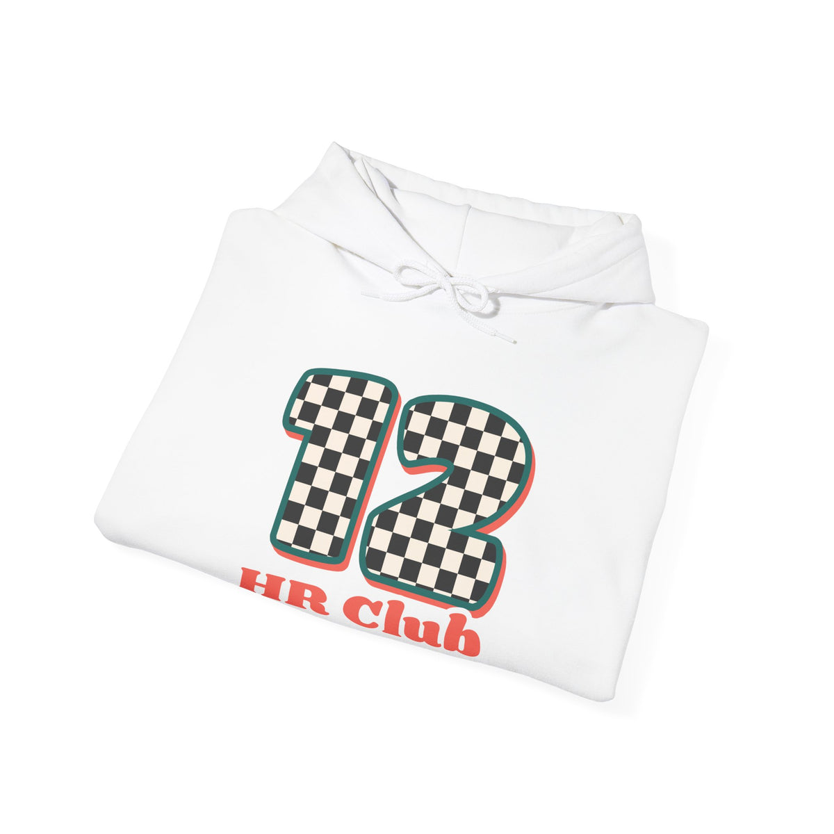 12 HR Club Retro Checkerboard Nurse Hoodie