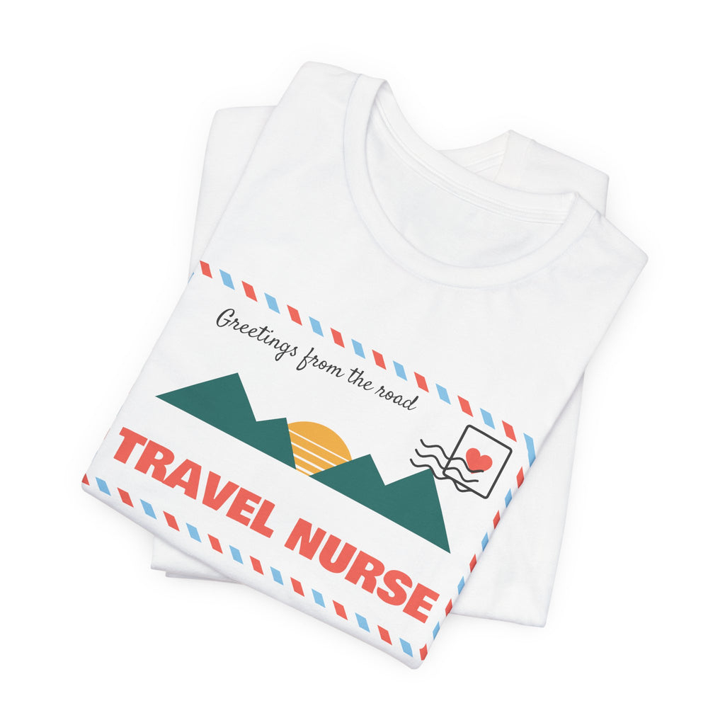 Travel Nurse Retro Postcard Tee