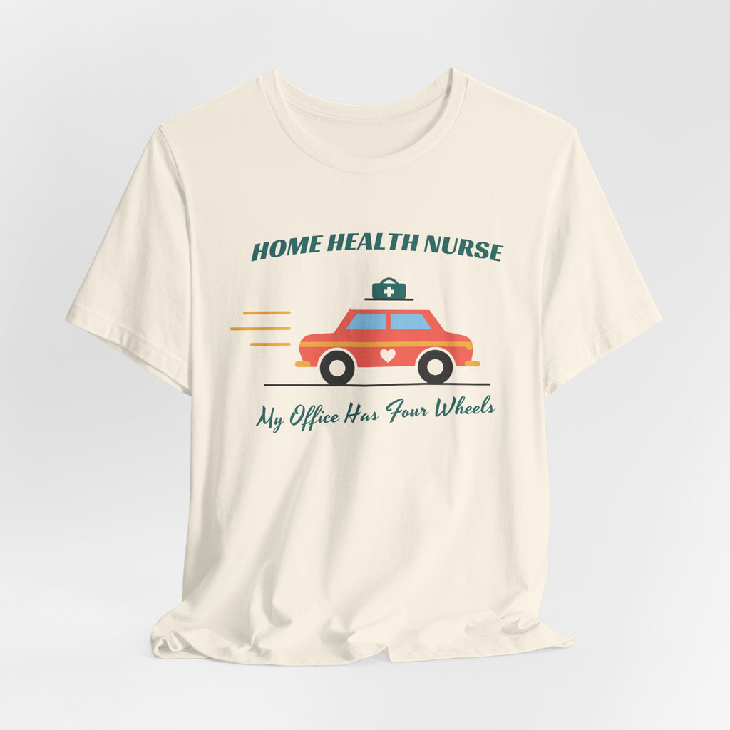 Home Health Nurse Retro Car Tee