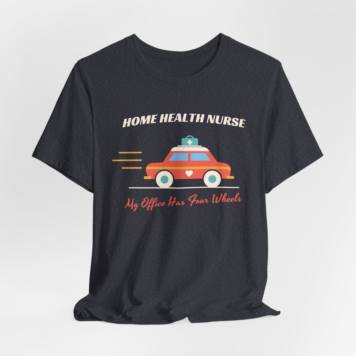 Home Health Nurse Retro Car Tee