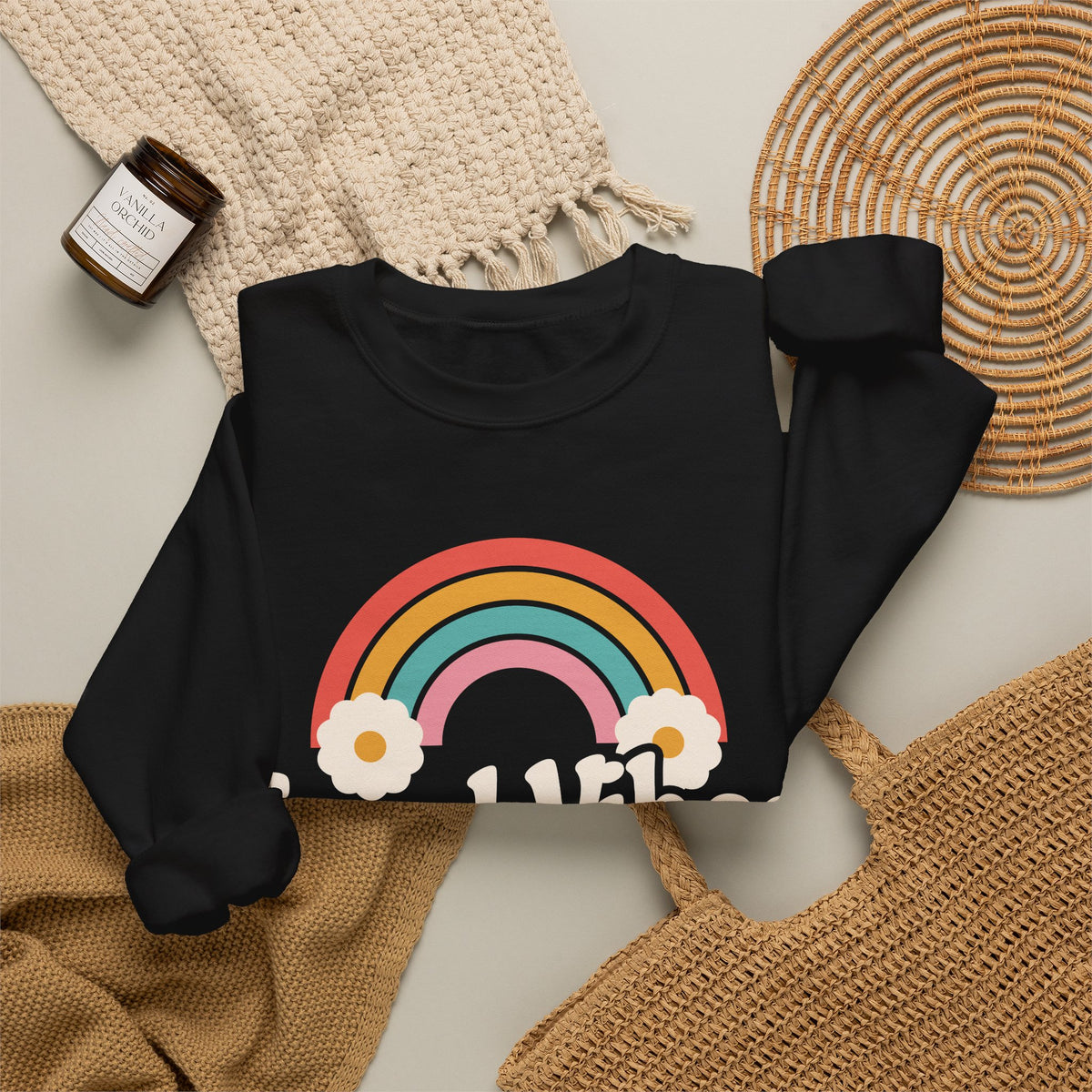 Good Vibes and Vital Signs Retro Nurse Crewneck Sweatshirt