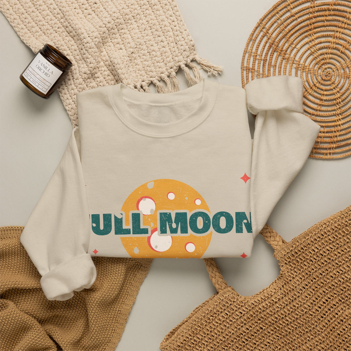 Full Moon Shift Survivor Night Shift Nurse Crewneck Sweatshirt