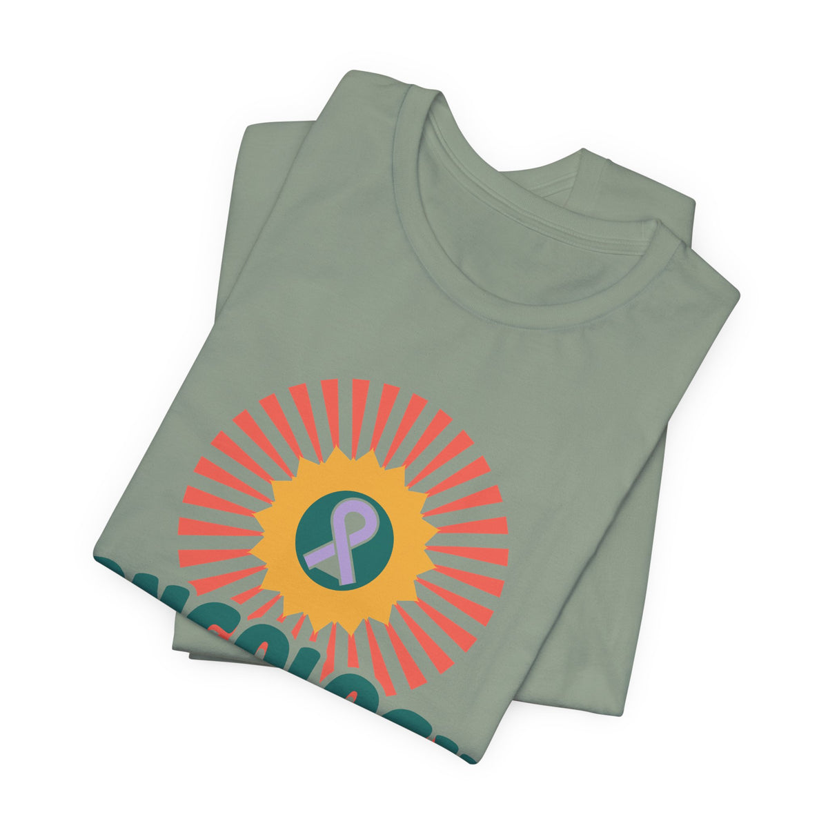 Oncology Nurse Sunflower Ribbon Tee