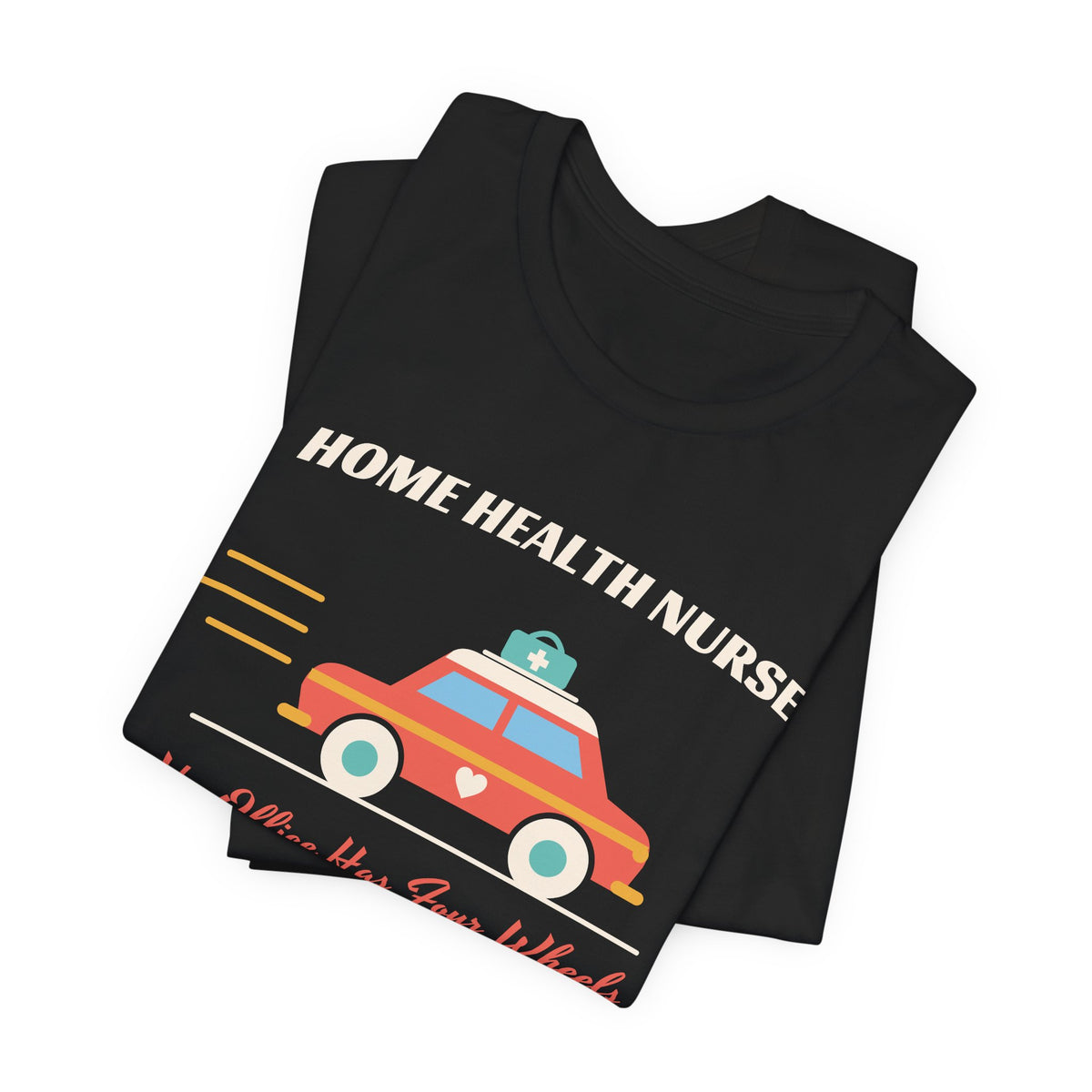 Home Health Nurse Retro Car Tee