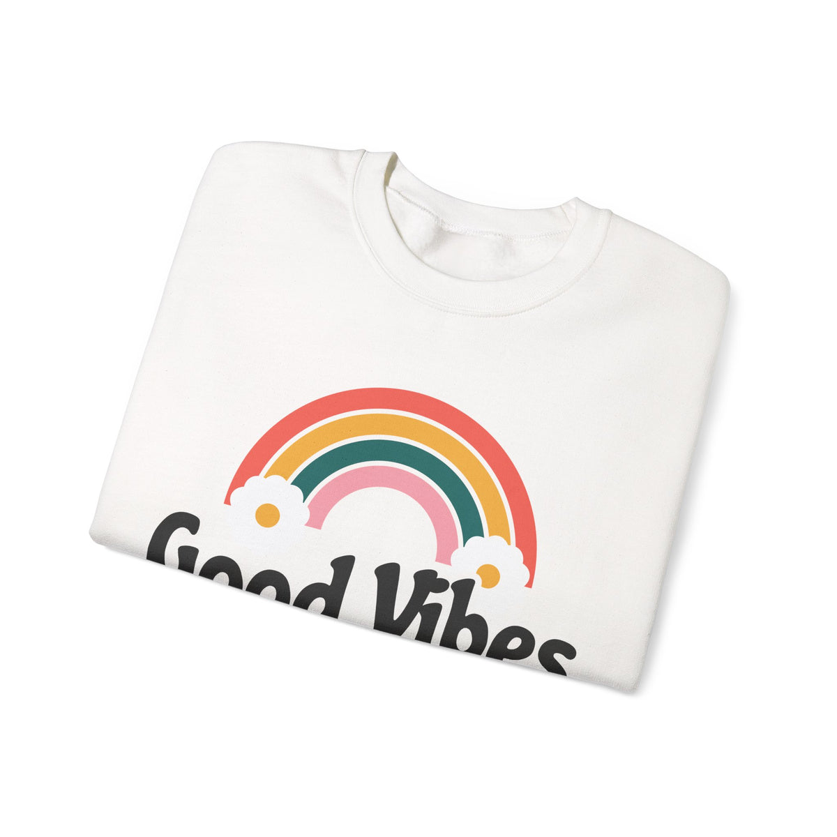Good Vibes and Vital Signs Retro Nurse Crewneck Sweatshirt