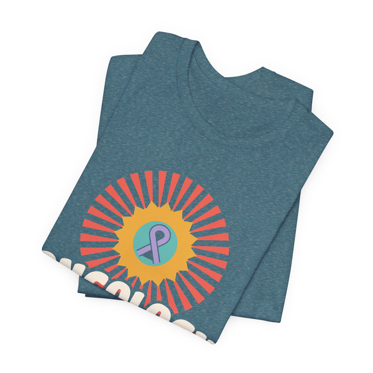 Oncology Nurse Sunflower Ribbon Tee