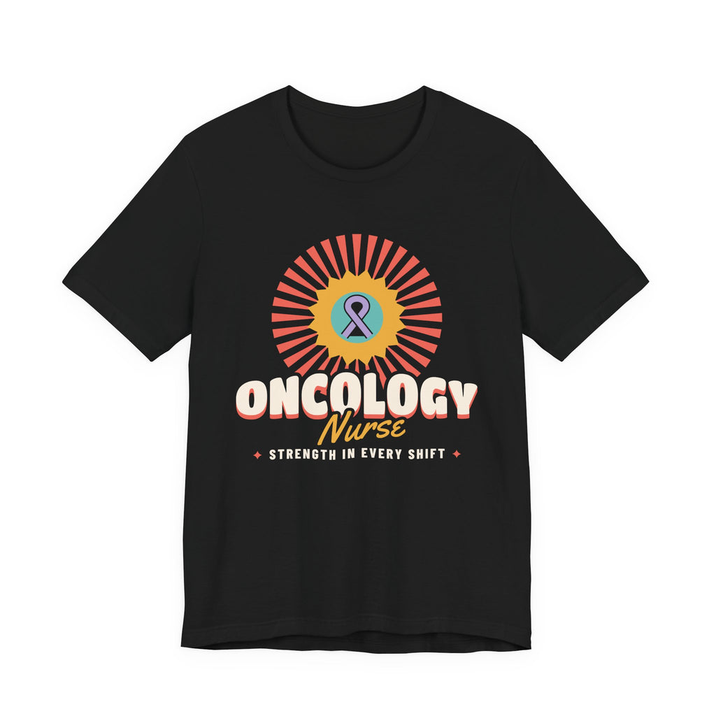 Oncology Nurse Sunflower Ribbon Tee