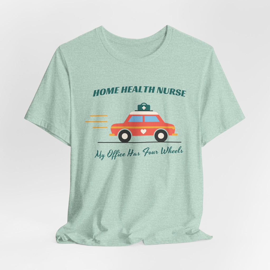 Home Health Nurse Retro Car Tee