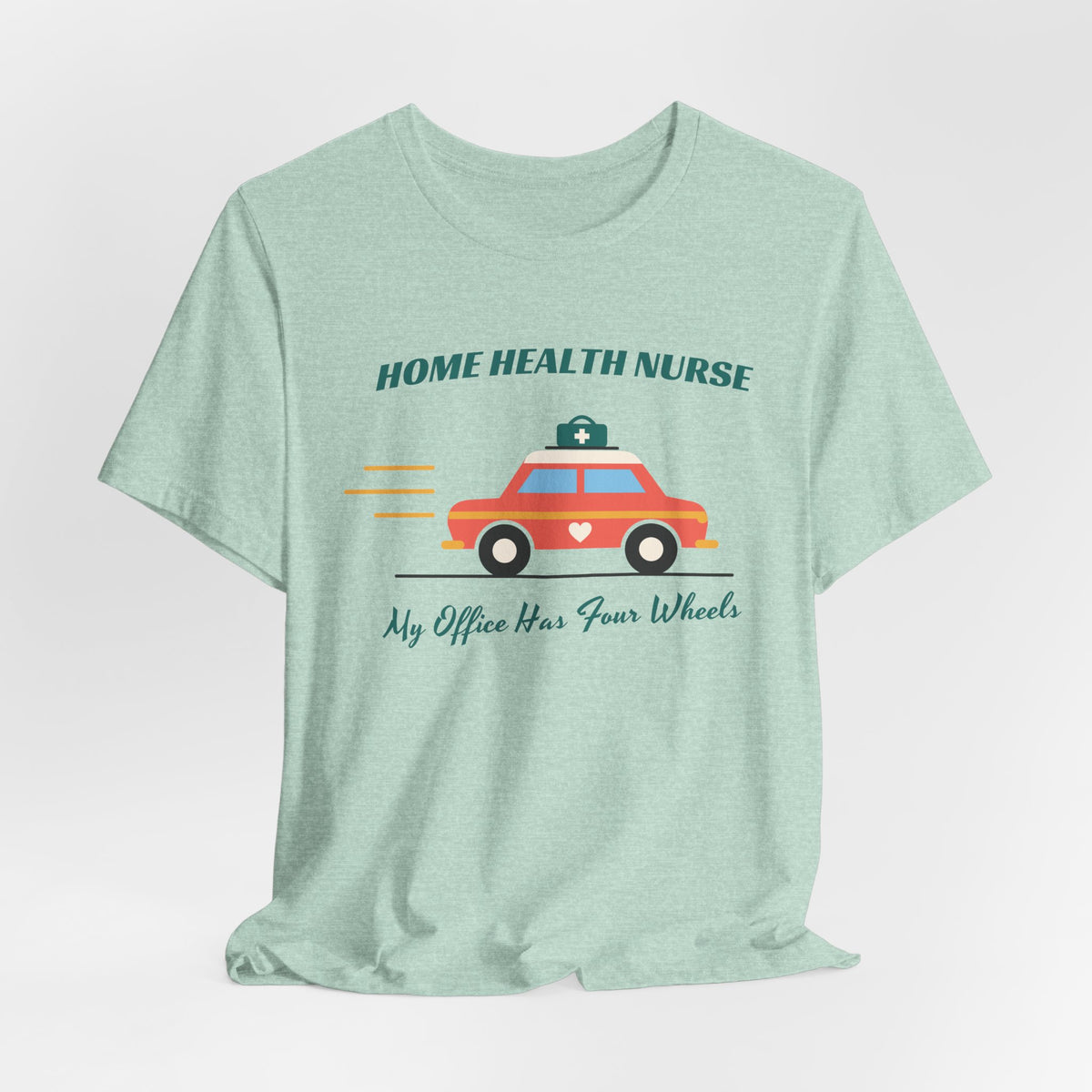 Home Health Nurse Retro Car Tee
