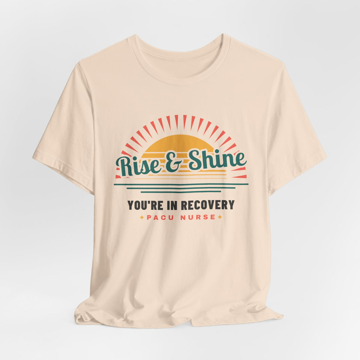 Rise and Shine PACU Nurse Retro Sunrise Tee