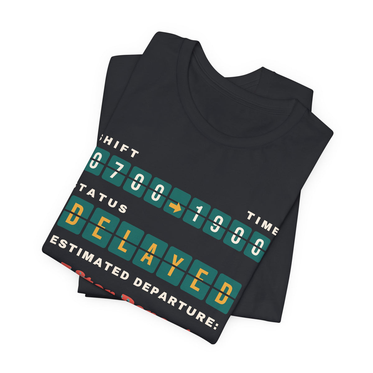 Shift Status Delayed Split Flap Board Nurse Tee