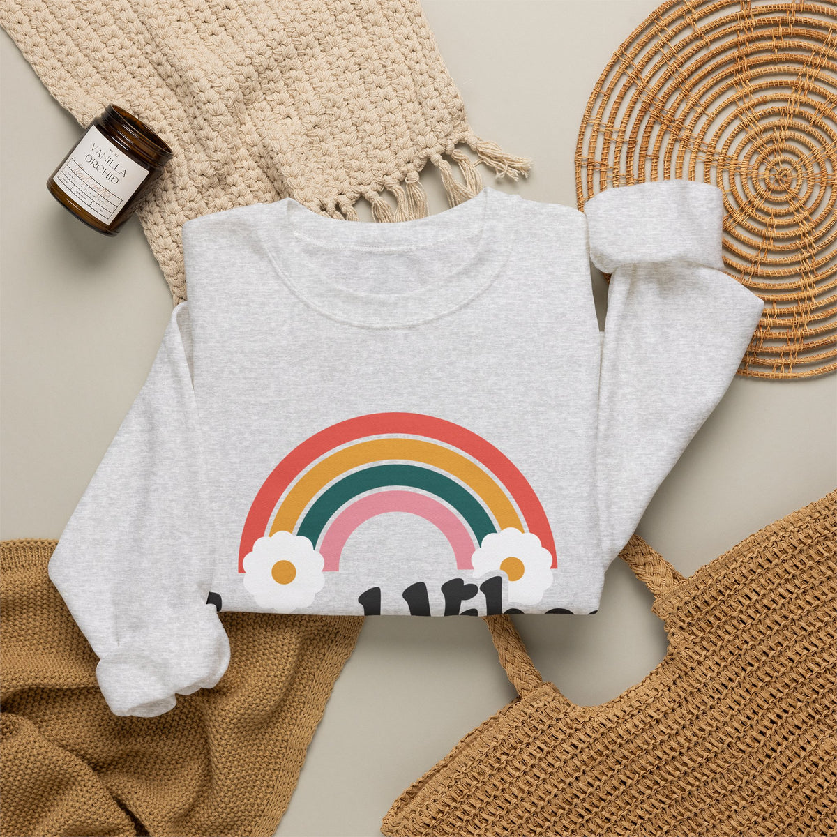 Good Vibes and Vital Signs Retro Nurse Crewneck Sweatshirt
