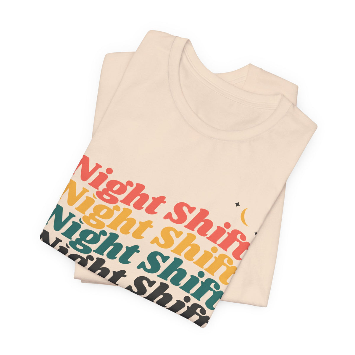 Night Shift Nurse Retro Stack Tee