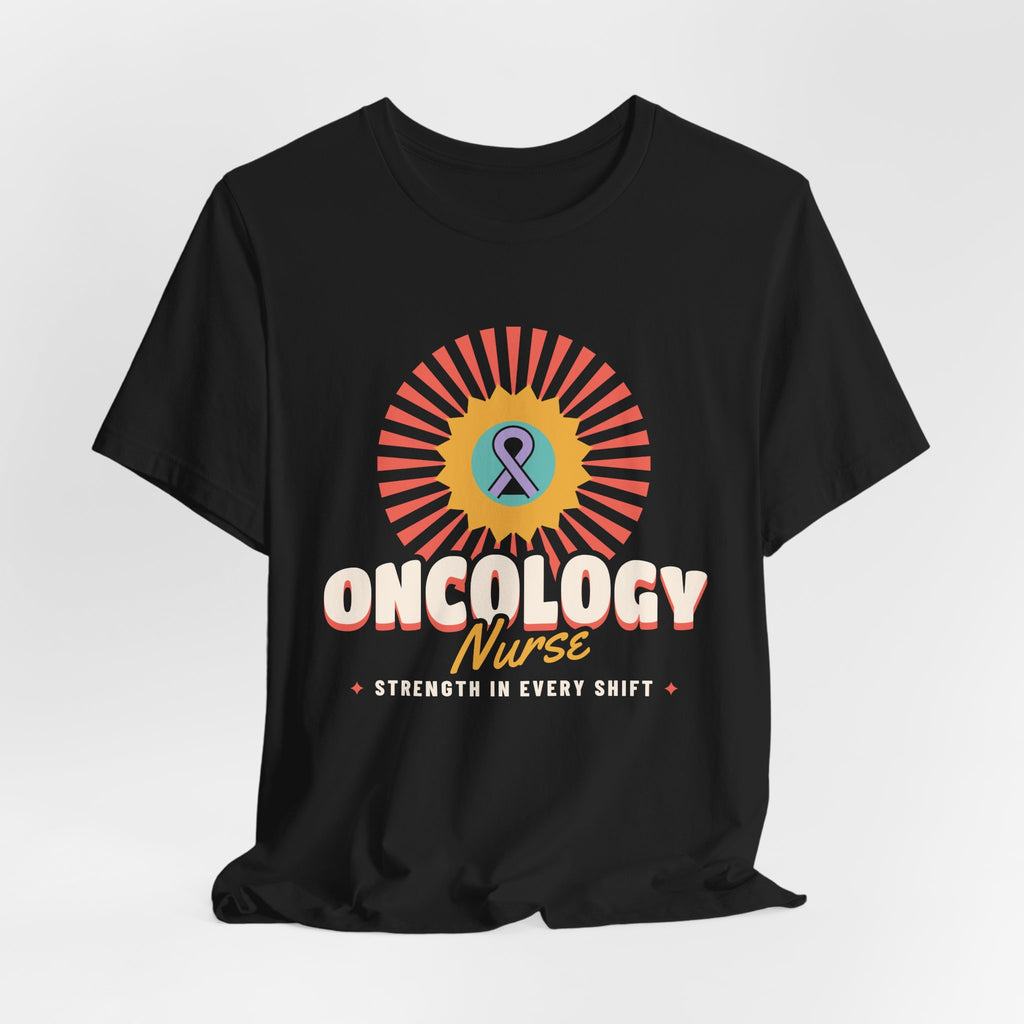 Oncology Nurse Sunflower Ribbon Tee