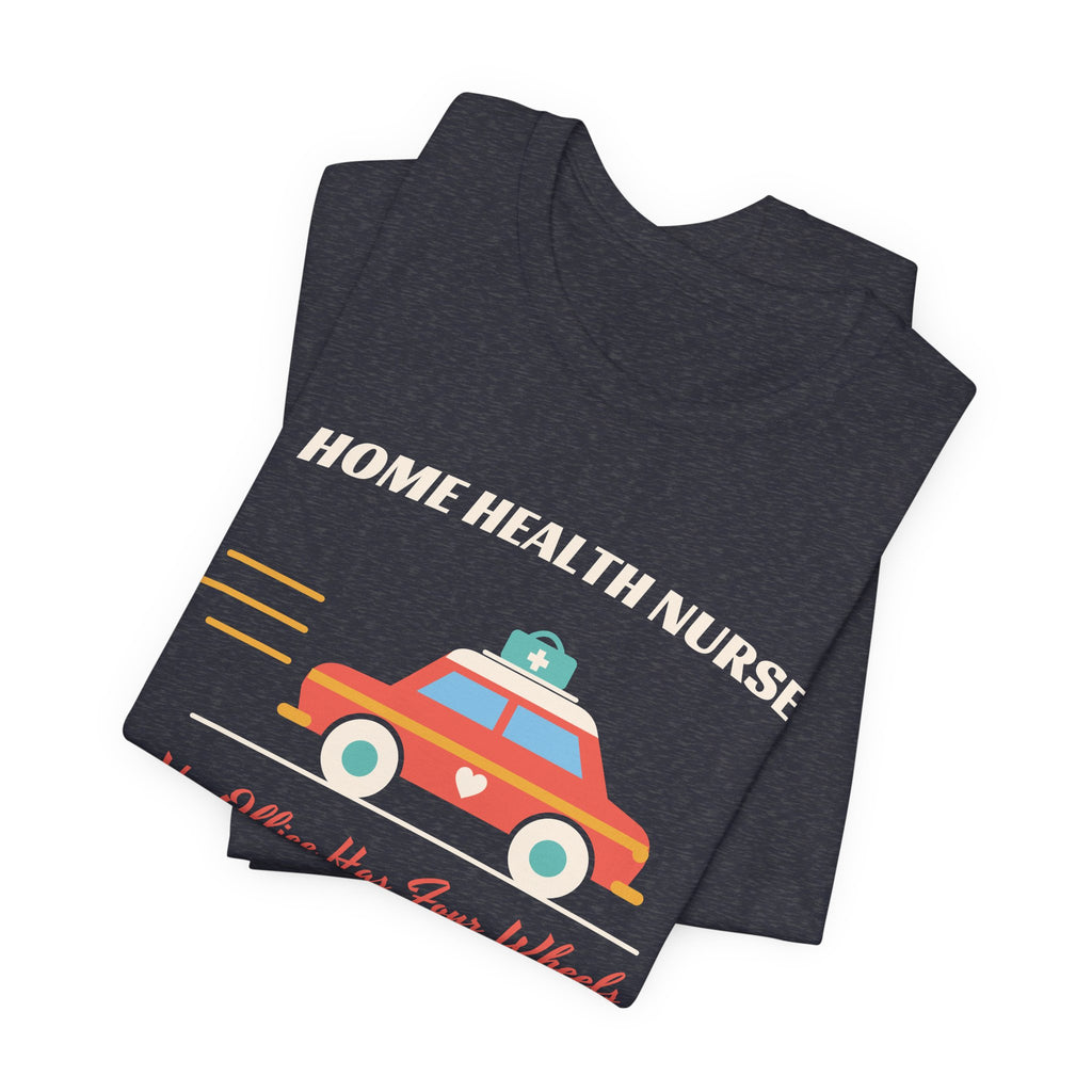 Home Health Nurse Retro Car Tee