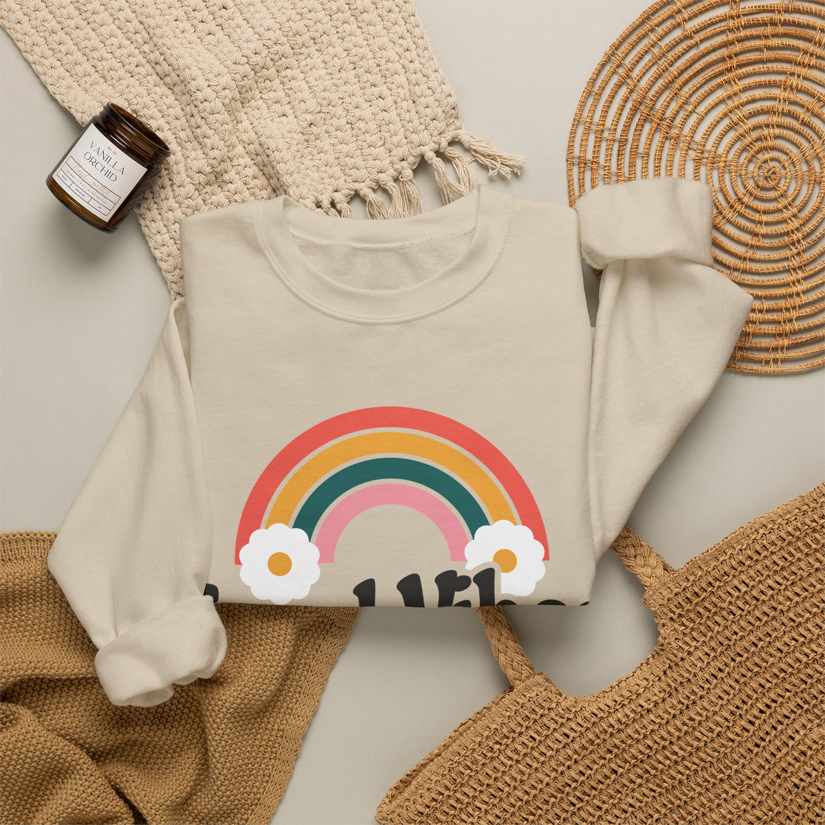 Good Vibes and Vital Signs Retro Nurse Crewneck Sweatshirt