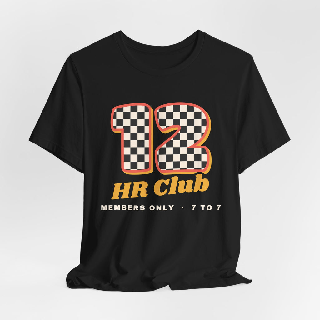 12 HR Club Retro Checkerboard Nurse Tee