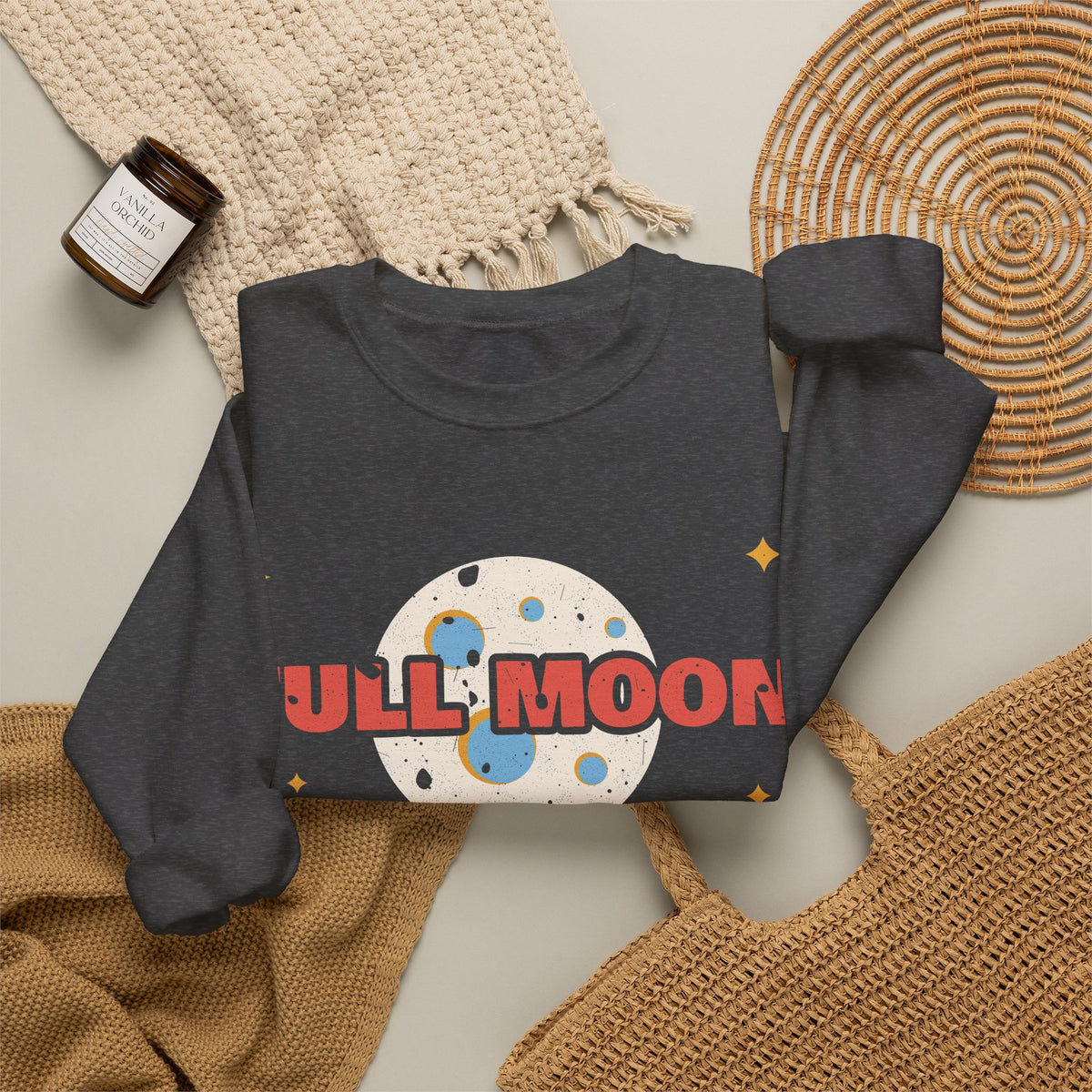 Full Moon Shift Survivor Night Shift Nurse Crewneck Sweatshirt