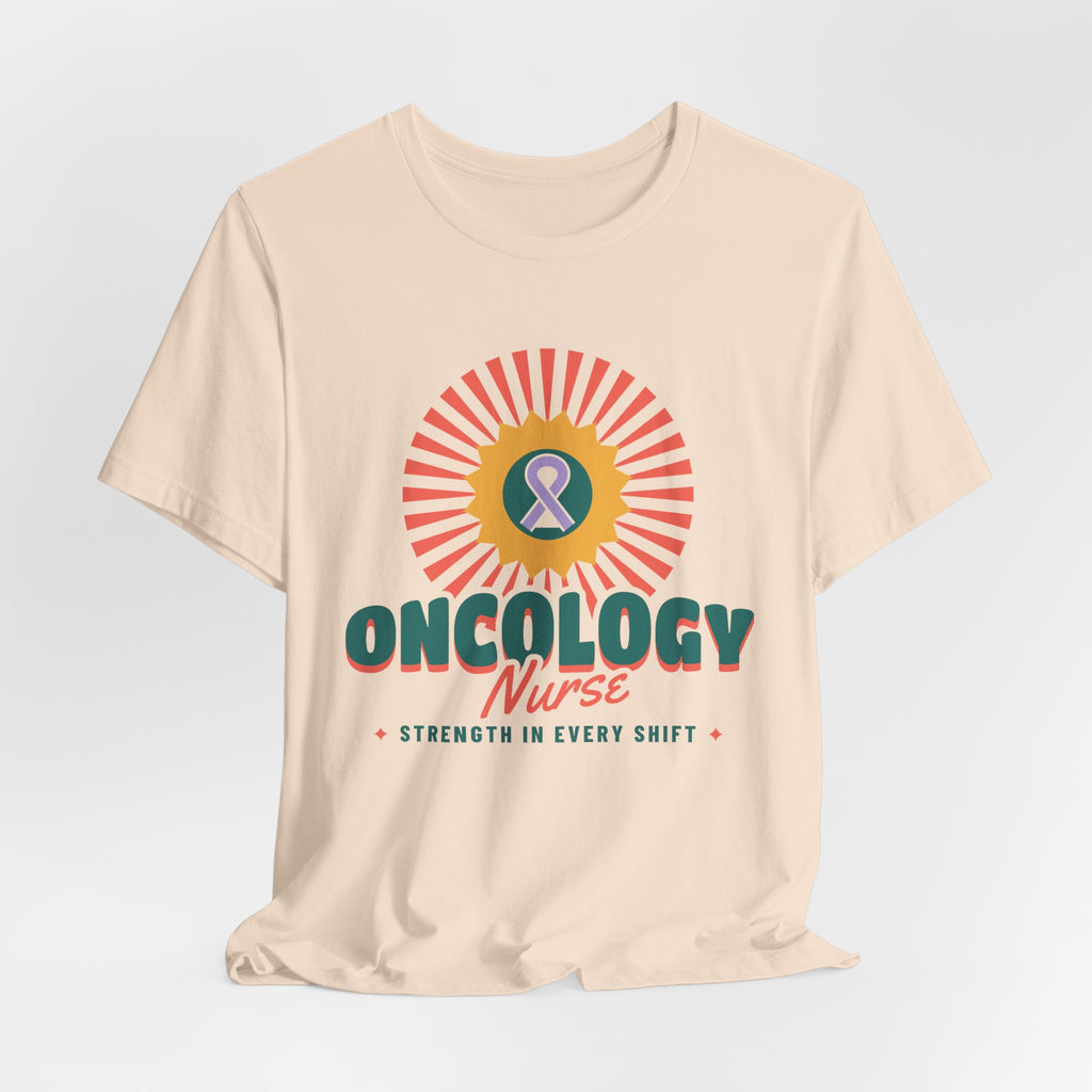 Oncology Nurse Sunflower Ribbon Tee
