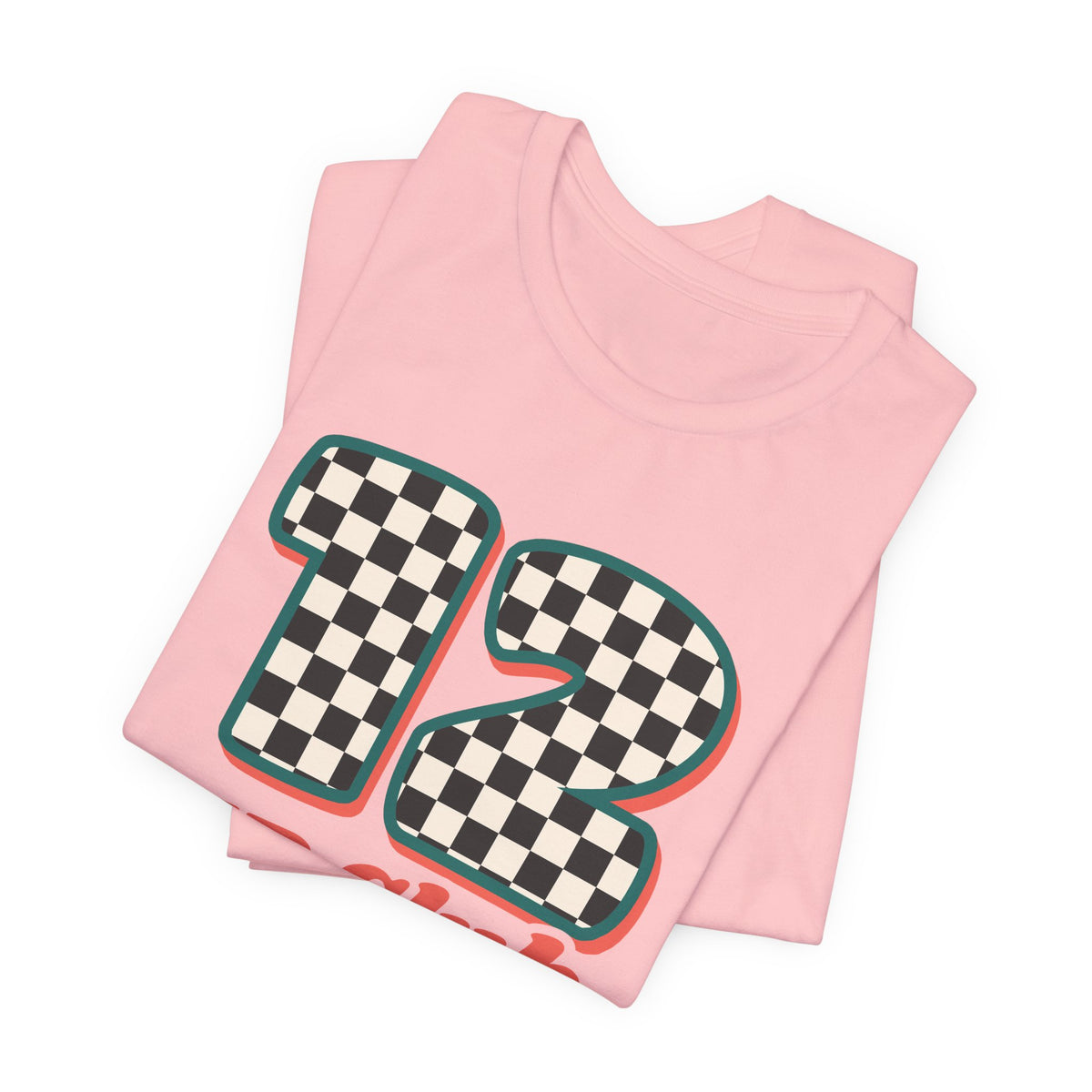 12 HR Club Retro Checkerboard Nurse Tee