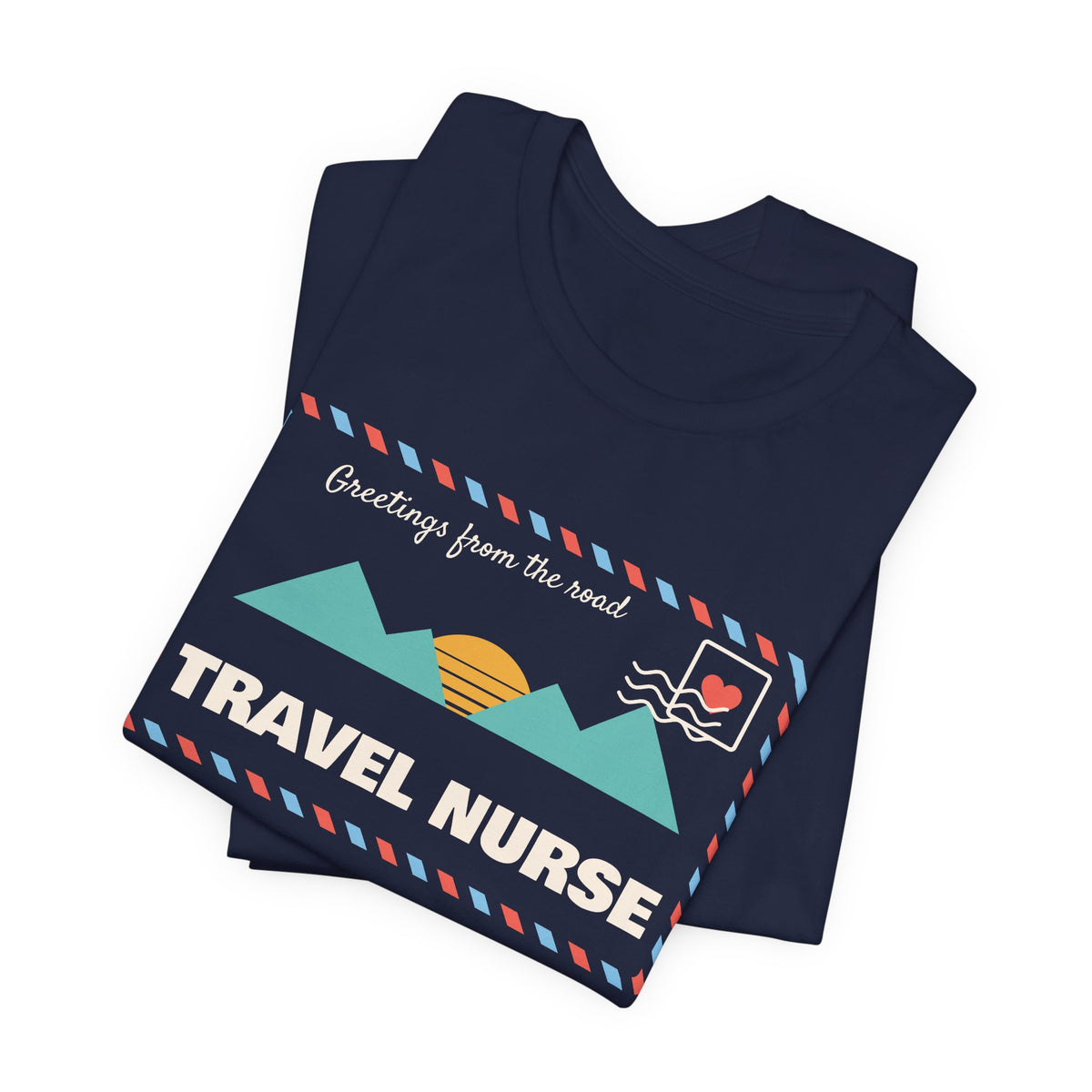 Travel Nurse Retro Postcard Tee