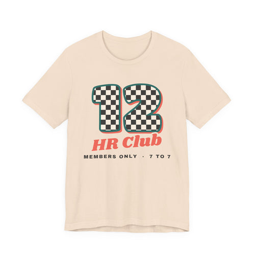 12 HR Club Retro Checkerboard Nurse Tee