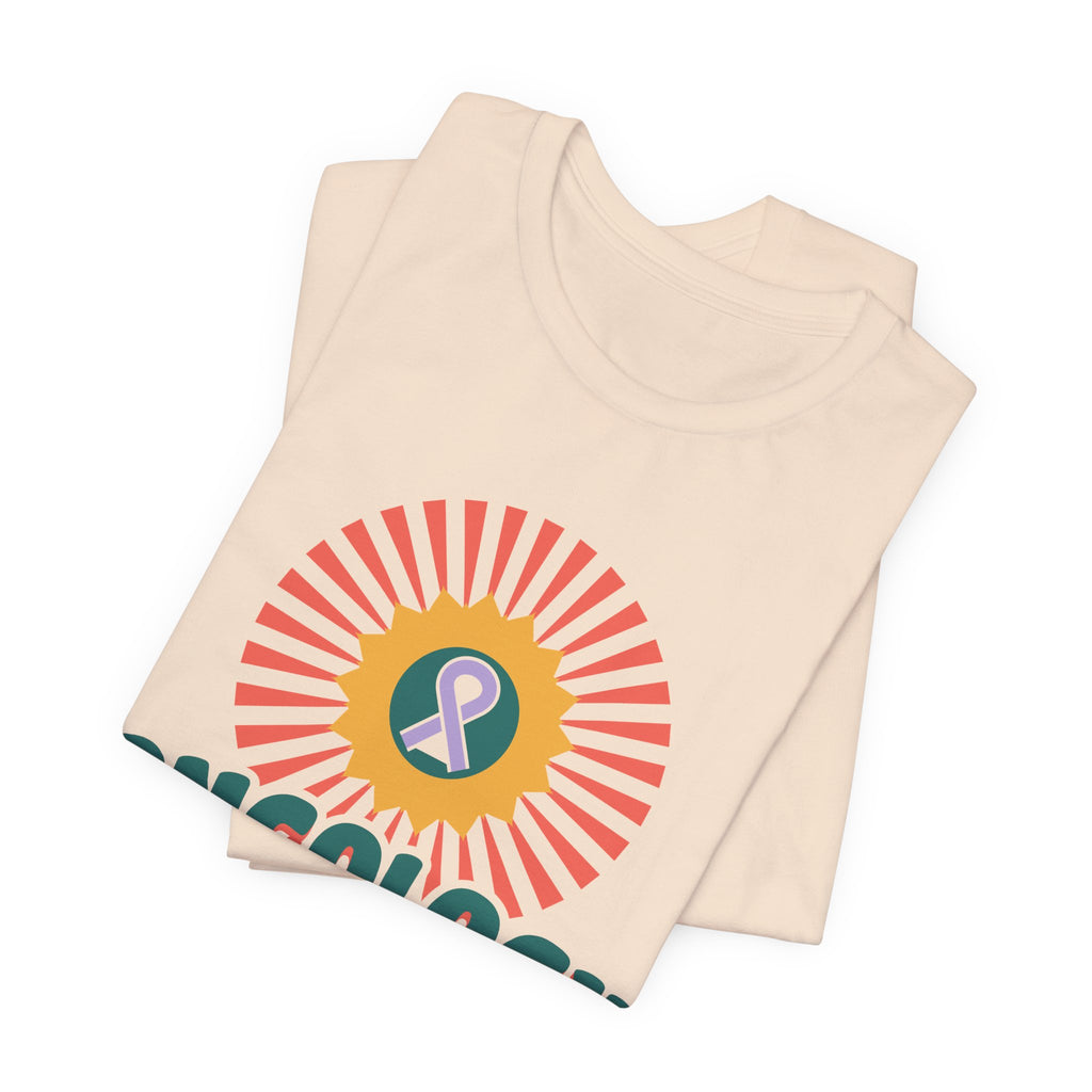 Oncology Nurse Sunflower Ribbon Tee