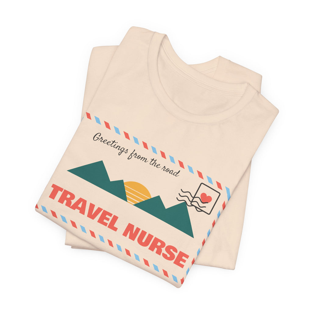 Travel Nurse Retro Postcard Tee