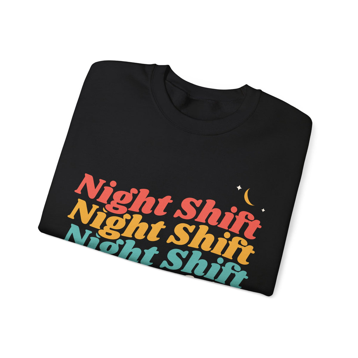 Night Shift Nurse Retro Crewneck Sweatshirt