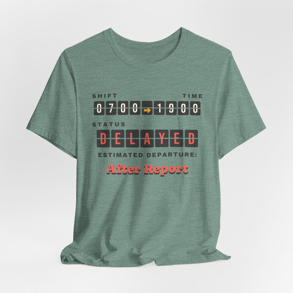Shift Status Delayed Split Flap Board Nurse Tee