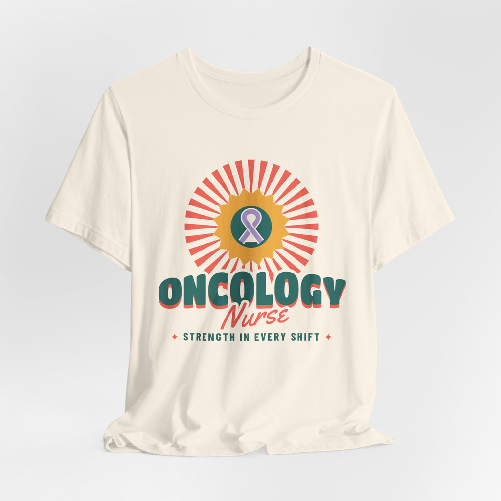 Oncology Nurse Sunflower Ribbon Tee