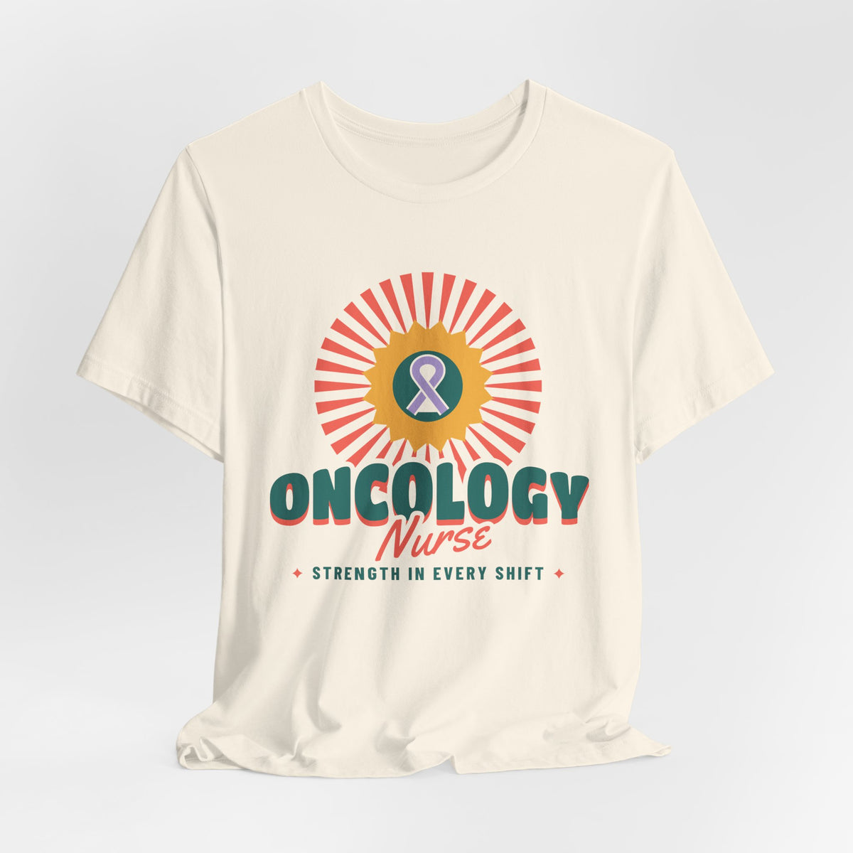 Oncology Nurse Sunflower Ribbon Tee