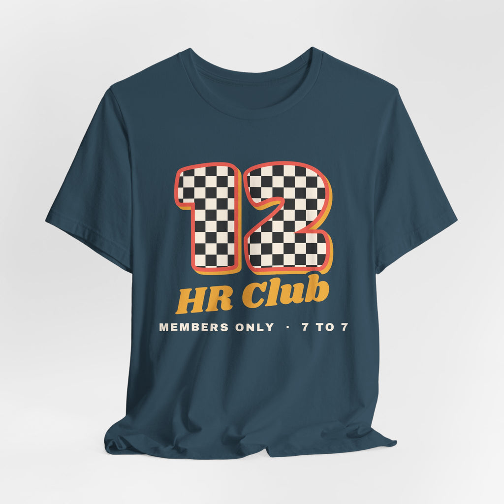 12 HR Club Retro Checkerboard Nurse Tee