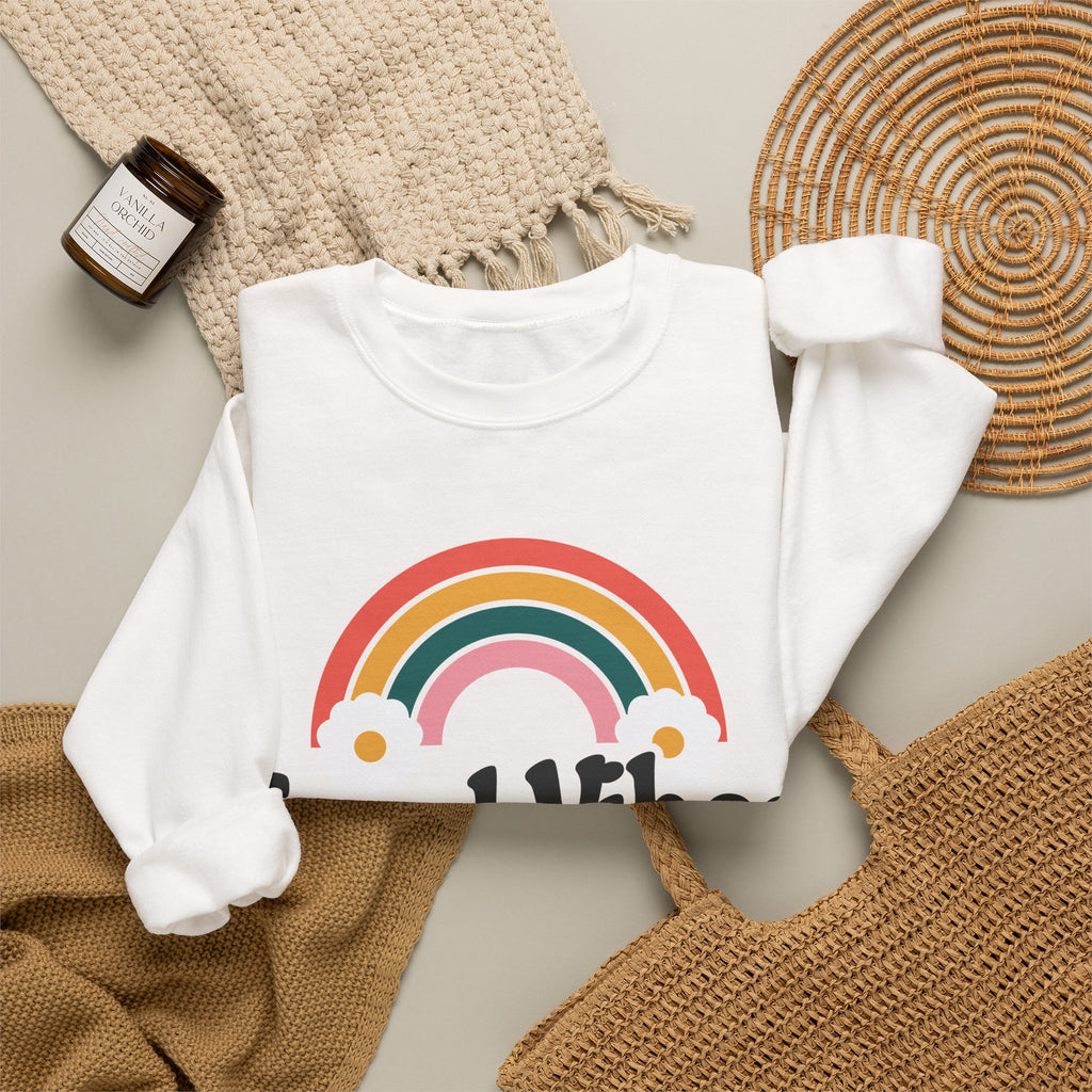 Good Vibes and Vital Signs Retro Nurse Crewneck Sweatshirt
