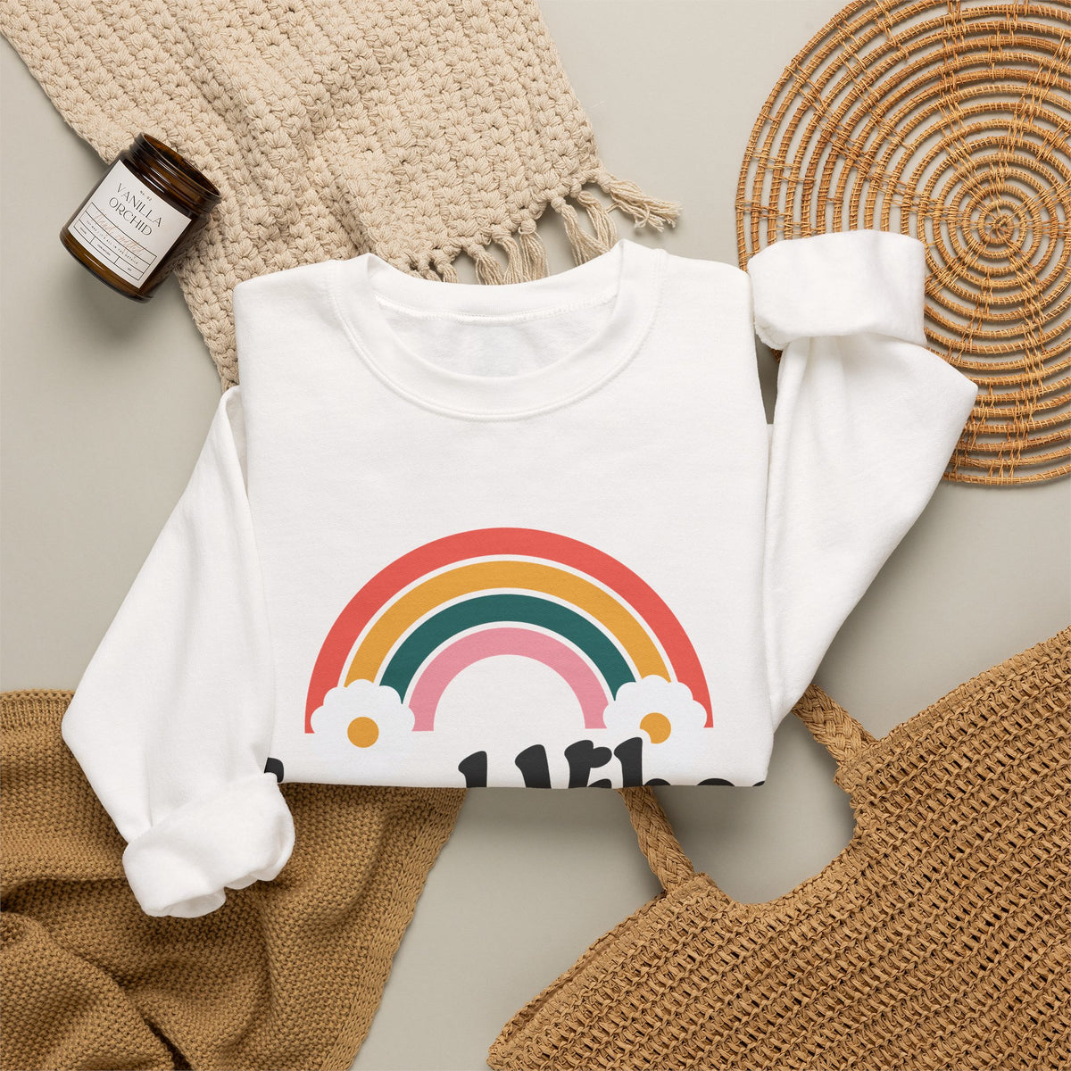 Good Vibes and Vital Signs Retro Nurse Crewneck Sweatshirt