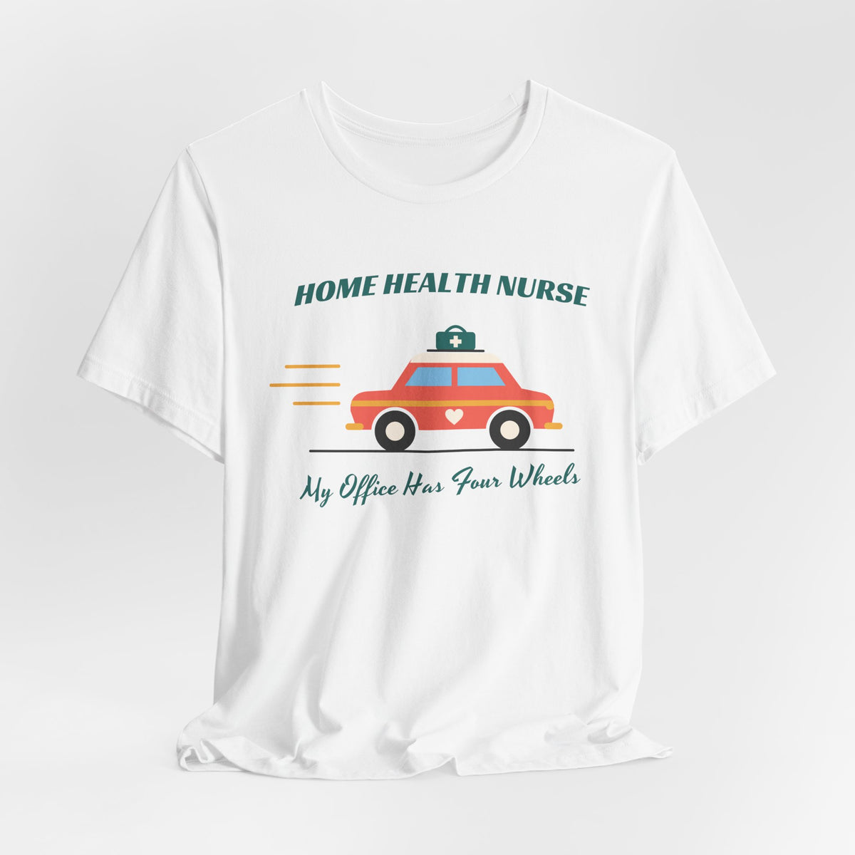 Home Health Nurse Retro Car Tee