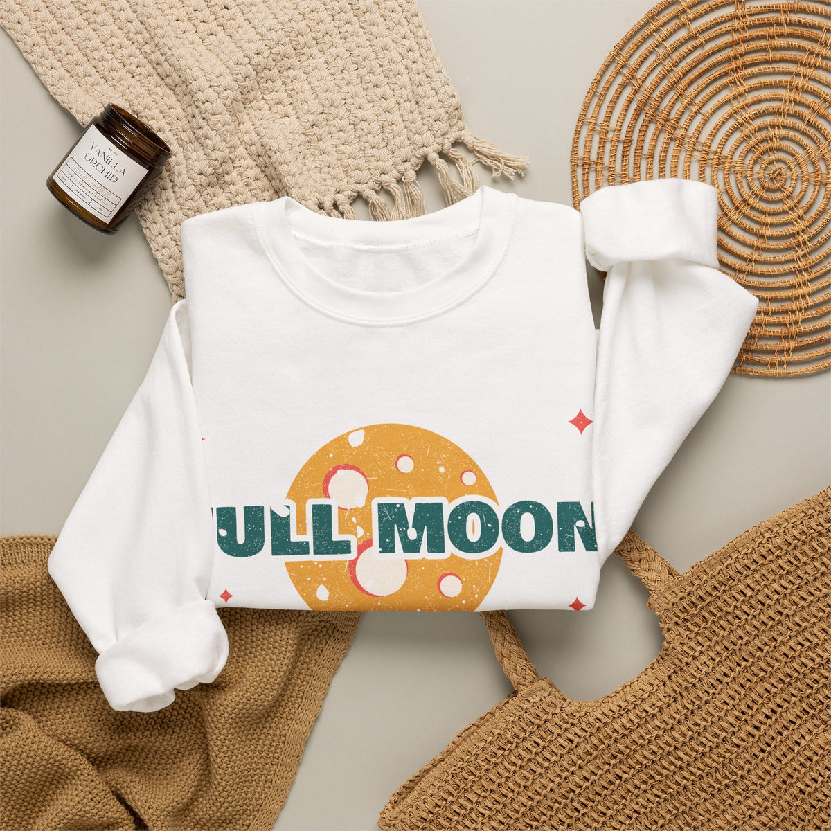 Full Moon Shift Survivor Night Shift Nurse Crewneck Sweatshirt