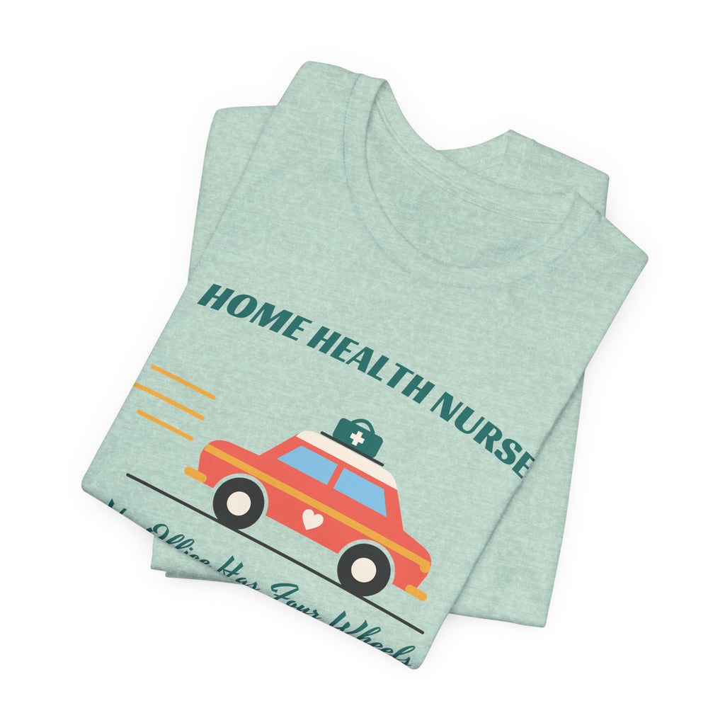 Home Health Nurse Retro Car Tee