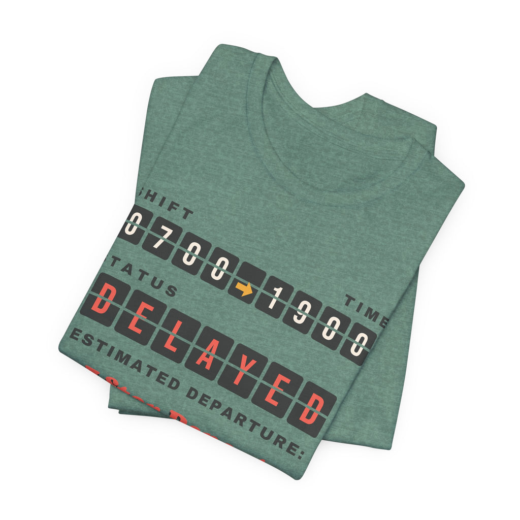 Shift Status Delayed Split Flap Board Nurse Tee