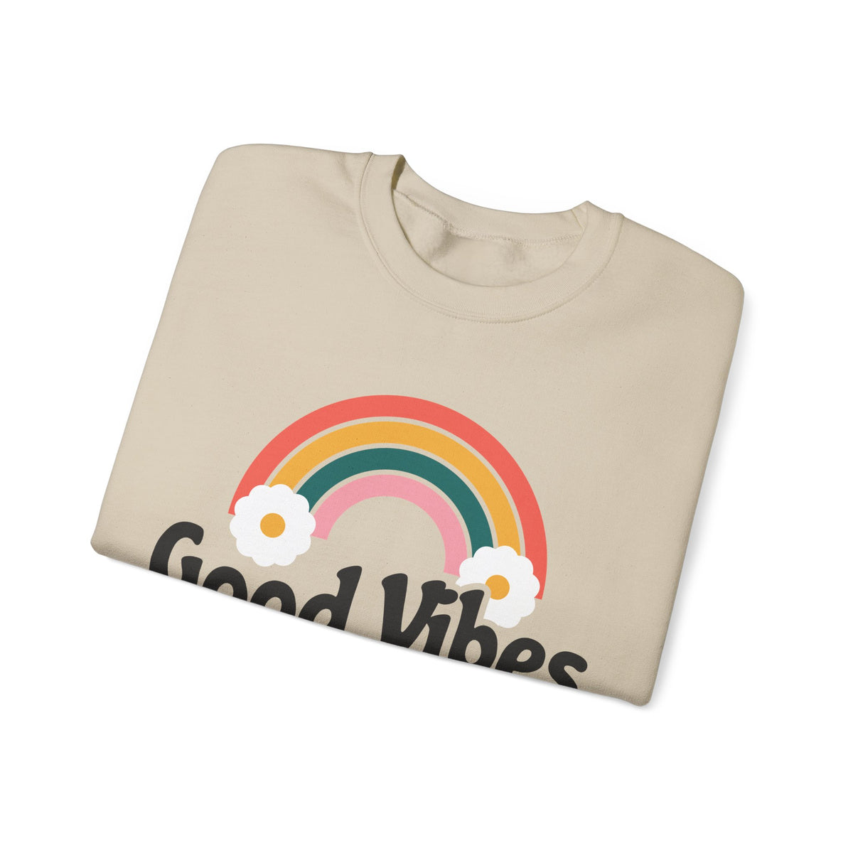 Good Vibes and Vital Signs Retro Nurse Crewneck Sweatshirt