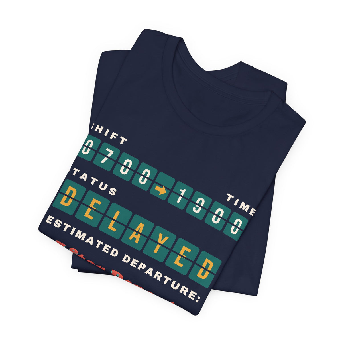 Shift Status Delayed Split Flap Board Nurse Tee