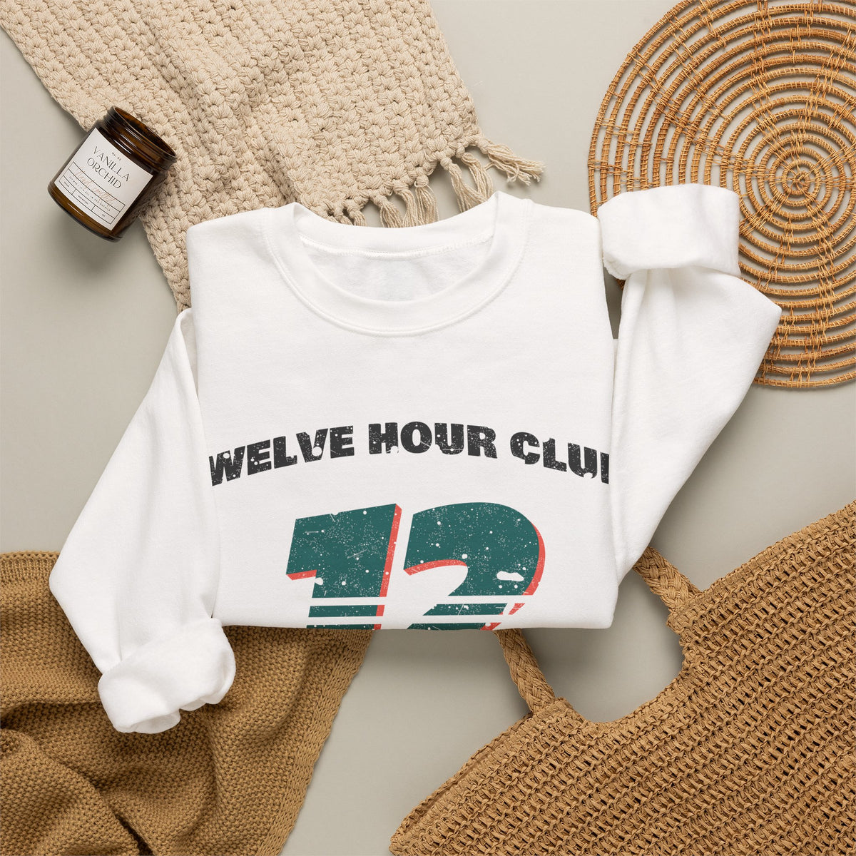 Twelve Hour Club Athletic Dept Nurse Crewneck Sweatshirt