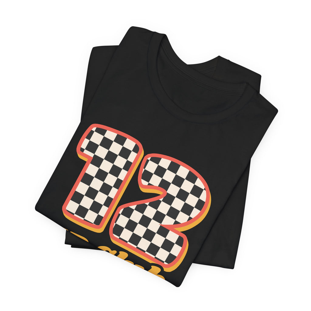 12 HR Club Retro Checkerboard Nurse Tee